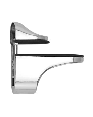 QWORK 8 Pack Adjustable Glass Shelf Bracket - Image 3