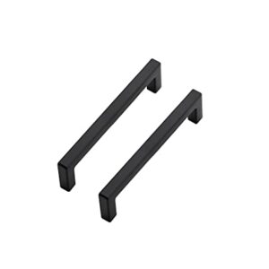 25 Pack 4 Inch Square Matte Black Drawer Handles