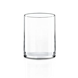 CYS Clear Glass Vase H:8" D:6"