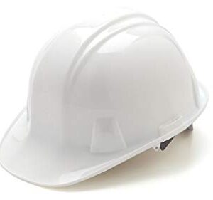 Pyramex HP14110 White Hard Hat 4 Pt. Suspension