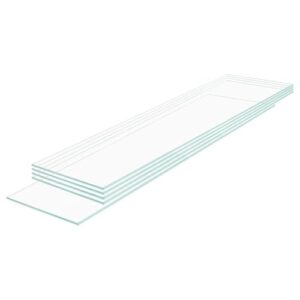 5-Piece Tempered Glass Shelf Set