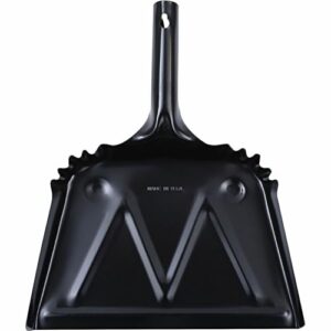 Genuine Joe 12" Heavy-Duty Black Dustpan