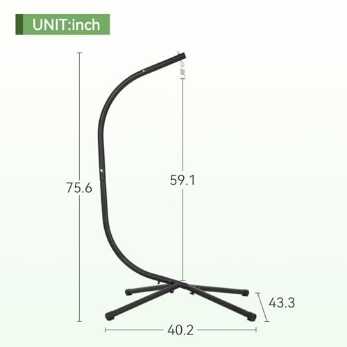 Heavy Duty Hammock Chair Stand, 400 LBS - Image 3