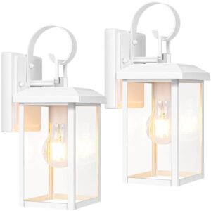BesLowe 2-Pack Waterproof Outdoor Wall Lights