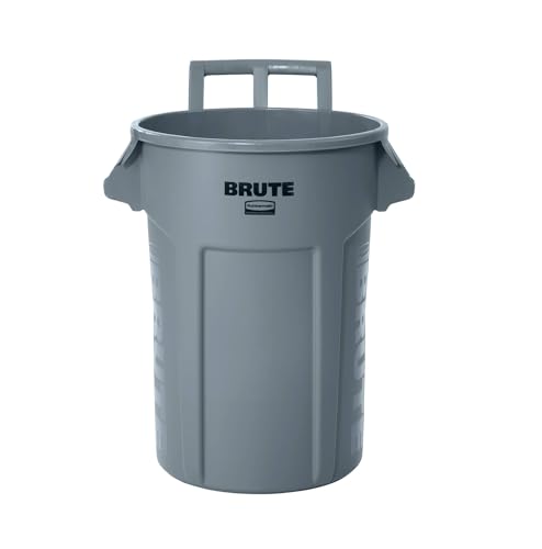 Rubbermaid 32 Gal Vented Wheeled Trash Container - Image 2