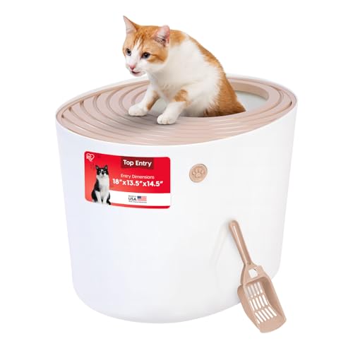 IRIS USA Top Entry Cat Litter Box