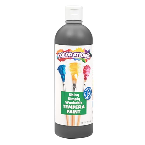 Metallic Black Washable Tempera Paint for Kids