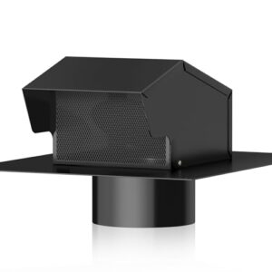 10 Inch Roof Exhaust Vent Cap - Black
