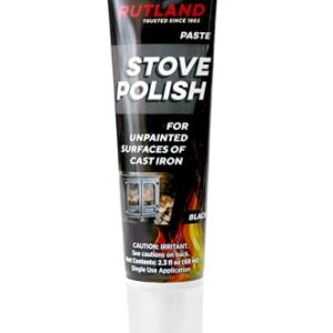 Rutland Stove Polish Paste - Restores Cast Iron