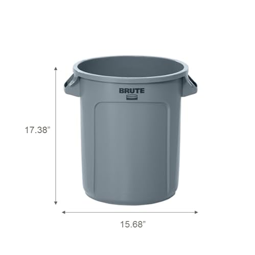 Rubbermaid 10-Gallon BRUTE Round Trash Can - Image 2