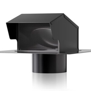 4 Inch Steel Roof Vent Cap with Damper