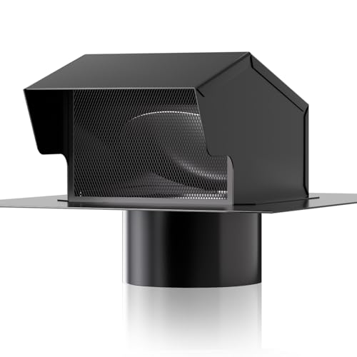 4 Inch Steel Roof Vent Cap with Damper