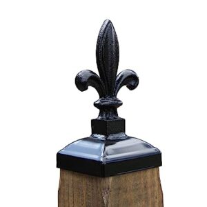 Fleur-de-lis Wrought Iron Post Cap - 4x4