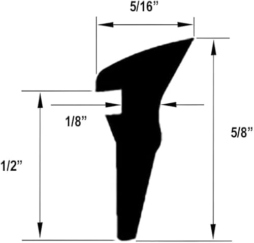 Gordon Glass® Roll-in Glazing Gasket 5/16 x 5/8 x 1/2 - Image 2