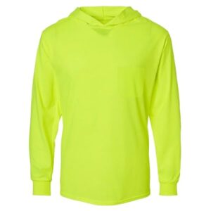 L&M Hi Vis Long Sleeve T-Shirt with Hood
