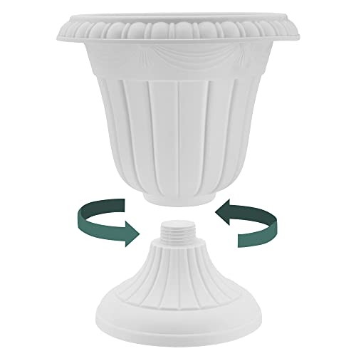 Arcadia Classic Plastic Urn Planter, Black - Image 6