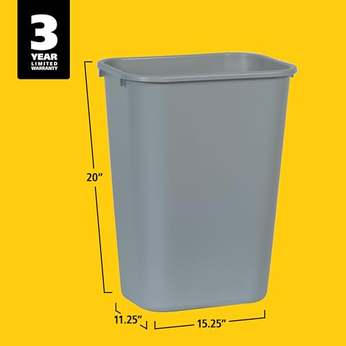 Rubbermaid 10.25-Gal Trash Can, Gray - Image 4