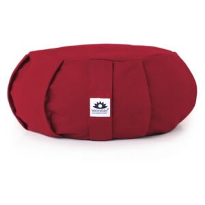 Waterglider Round Meditation Cushion - Burgundy