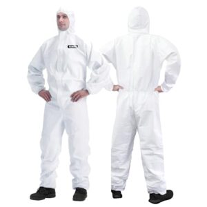 YIBER Disposable Hazmat Suit X-Large, White