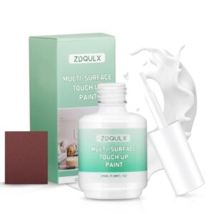 White Touch Up Paint Pen with Sandpaper