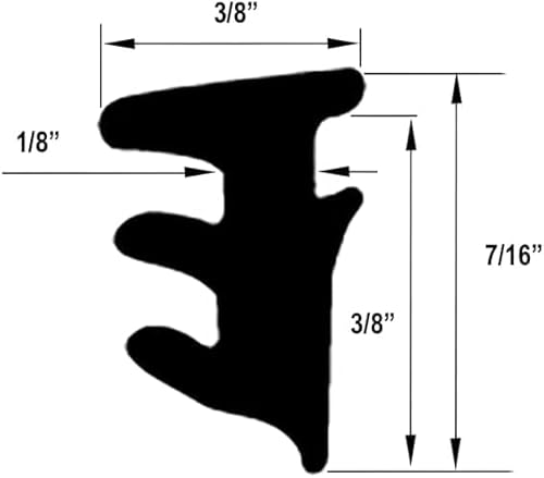 Gordon Glass Roll-in Glazing Gasket 3/8" x 7/16" - Image 2