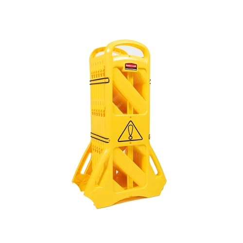 Mobile Plastic Safety Barrier 13 Feet Yellow