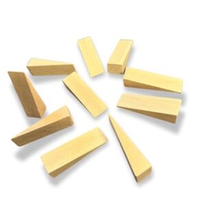 Tolux Beech Wood Wedges, Pack of 10