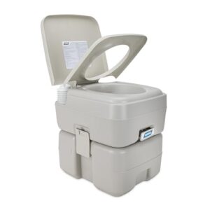 Camco 5.3-Gallon Portable Toilet with Easy Transport