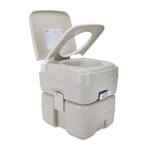 Camco 5.3-Gallon Portable Toilet with Easy Transport