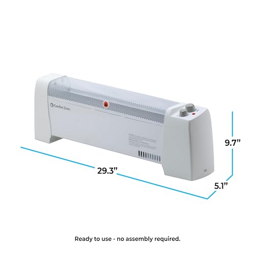 Comfort Zone 750/1500W Electric Baseboard Heater - Image 2