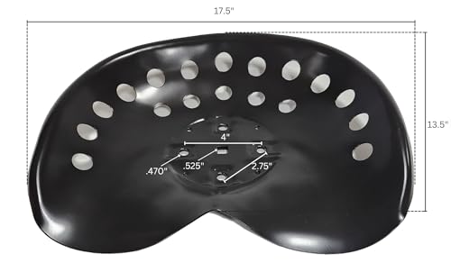 Black 4th Gen Metal Tractor Seat USA - Image 3