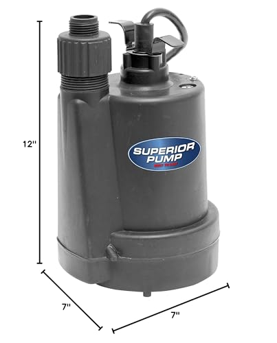 Superior Pump 91250 1/4 HP Utility Pump - Image 2