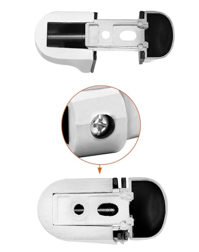 QWORK 8 Pack Adjustable Glass Shelf Bracket - Image 5