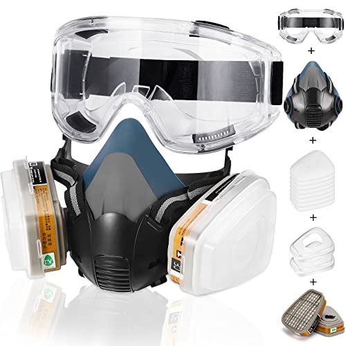 Reusable Respirator Mask with 6001 Filters