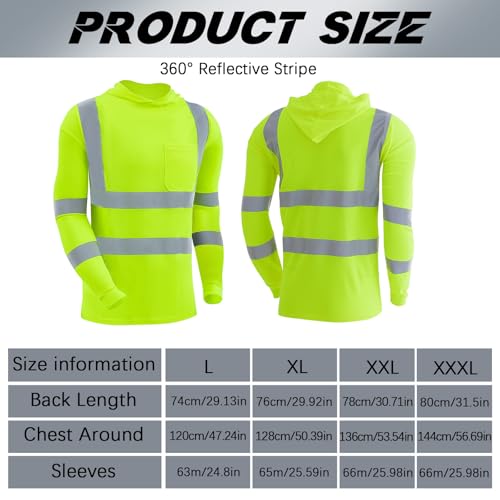 Amylove Reflective Safety T-Shirt with Hood - Image 2