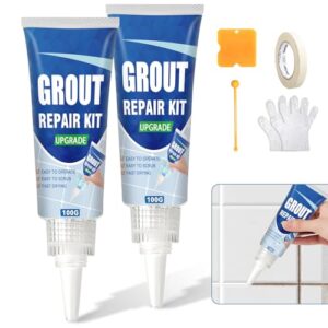 Tile Grout Repair Kit, 2 Pack Fast Dry