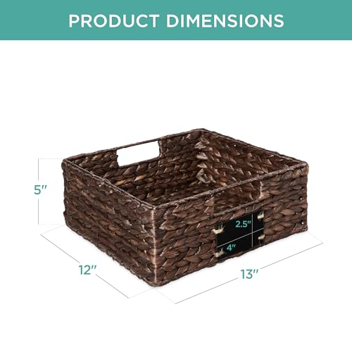 Set of 4 Water Hyacinth Pantry Baskets - Image 2