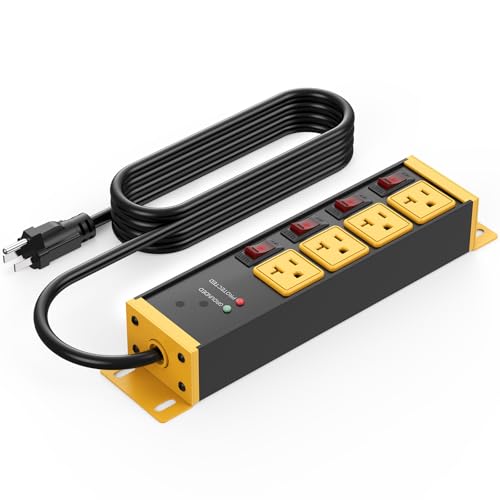 Heavy Duty Surge Protector Power Strip 20A