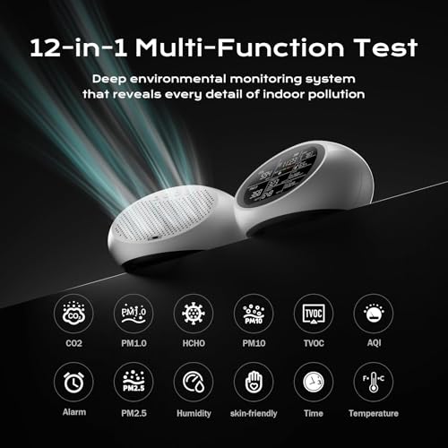 Portable 12-in-1 Indoor Air Quality Monitor - Image 2