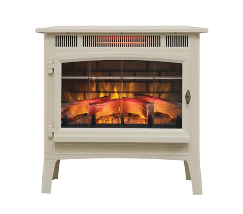 Duraflame Electric Fireplace Stove Heater, Cream - Image 5