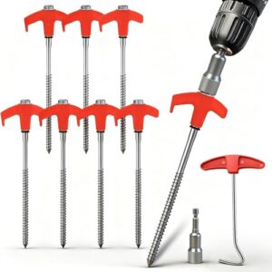 Heavy Duty 12-Inch Tent Stakes (8PCS)