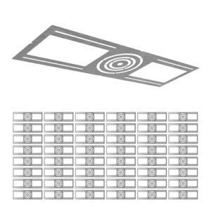 ASD 48 Pack Round Hole Mounting Plate