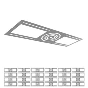 ASD 24 Pack Steel Light Mounting Plate