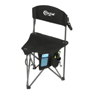 Extra Large Folding Tripod Stool with Backrest