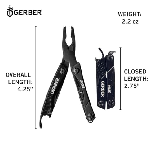 Gerber Dime 12-in-1 Mini Multitool Black - Image 2