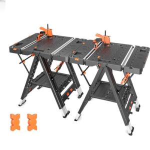 LARBANKE 2-in-1 Portable Folding Work Table