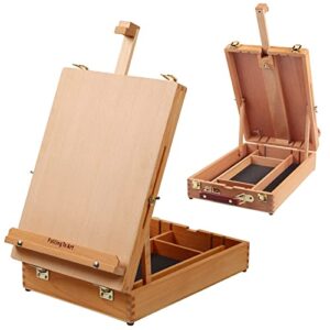 Wooden Tabletop Easel for Painting Artists
