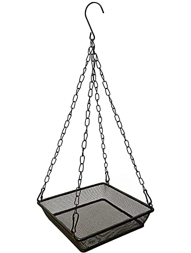 Metal Mesh Bird Feeder Tray for Outdoor