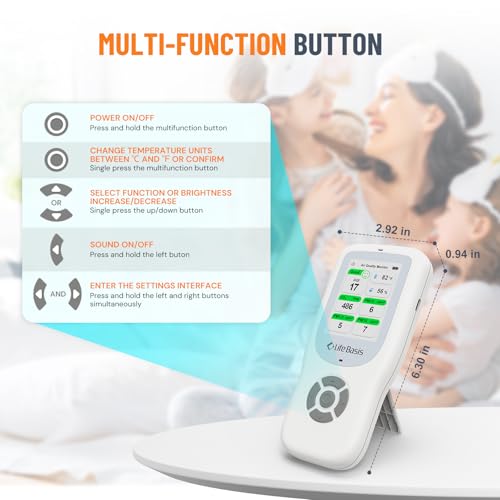 LifeBasis 10-in-1 Indoor Air Quality Monitor - Image 6