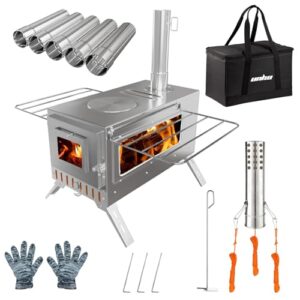 Portable Wood Burning Stove for Outdoor Heating